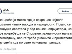 DSS zahteva da se Spomenik zahvalnosti Francuskoj izmesti u Kuću cveća!