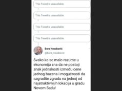 Evo zašto Bora Novaković briše svoje tvitove