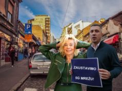 5G LJUBAV: Obradović i Kostićeva uništavaju 5G predajnike šerpama METALAC!