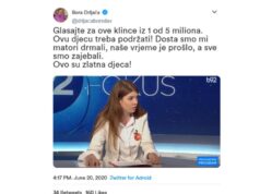 Boro Drljača podržao 1 od 5 miliona: Glasajte za ovu djecu naše vreme je prošlo sve smo zajebali!