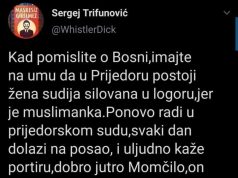 Sergej Trifunović: Pa šta ako sam malo promenio podatke, zna se da su Srbi silovali muslimanke po Bosni !
