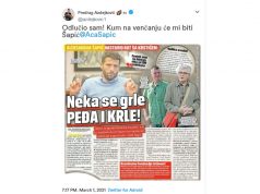 Šapić: Raduje me što ću biti kum Azdejkoviću i njegovom partneru na venčanju