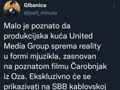United Media Group sprema mjuzikl rijaliti, po ugledu na Čarobnjaka iz Oza