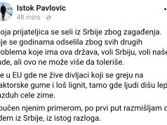 Istok Pavlović: Odlazim iz Srbije, ne mogu više sa krezubom sirotinjom koja zagađuje vazduh