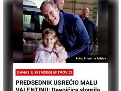 Predsednik Vučić izlečio devojčicu koja je slomila ruku!