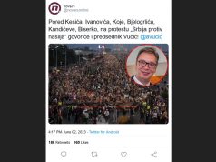 Nova S: Na protestu opozicije „Srbija protiv nasilja“ pored Koje, Bjele, Kesića, Ivanovića, Biserko, Kandićeve, govoriće i PREDSEDNIK VUČIĆ!