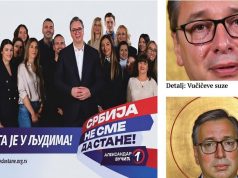 Proplakao Vučićev predizborni bilbord u Kuli: Meštani organizovali straže i moleban!