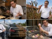 Propala Vučićeva kampanja „ČOVEK IZ NARODA“: Nije uspeo da opere kola, da ispeče palačinke, napravi sladoled, uvenuo mu paradajz ALI ne sumnja u pobedu na izborima!