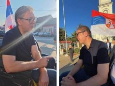 Vučić na skupu SNS u Belegišu održao govor tokom kojeg se posvađao sam sa sobom i teatralno napustio skup