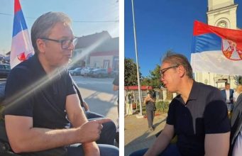 Vučić na skupu SNS u Belegišu održao govor tokom kojeg se posvađao sam sa sobom i teatralno napustio skup
